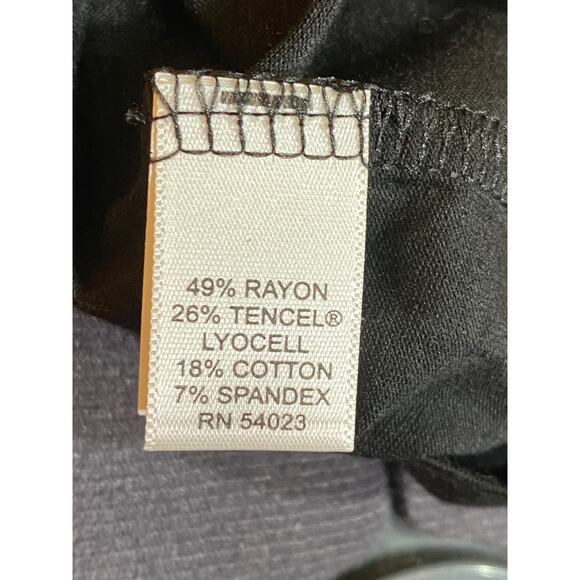 Coquette Banana Republic Womens M Black T-Shirt Soft Lounge Popover Top - Picture 4 of 7